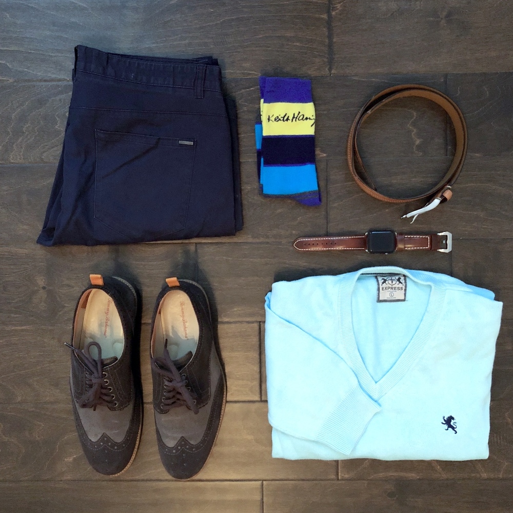 🔥HP🔥 Calvin Klein Navy Slim Fit Chino 32x32